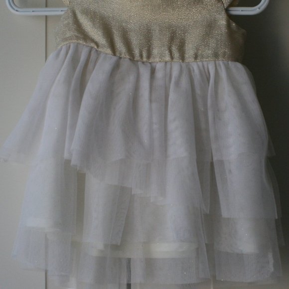 3/$20 H&M gold tulle fancy dress baby 6 months - Picture 4 of 16